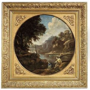 Fluslandschaft Mit Tobias Und Dem Engel