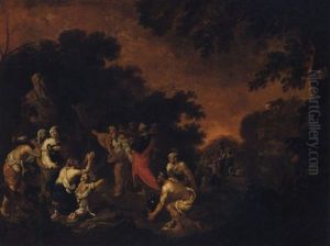 Moses Striking Water From The Rock