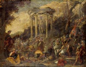 The Martyrdom Of Saint Lawrence by Domenico Gargiulo