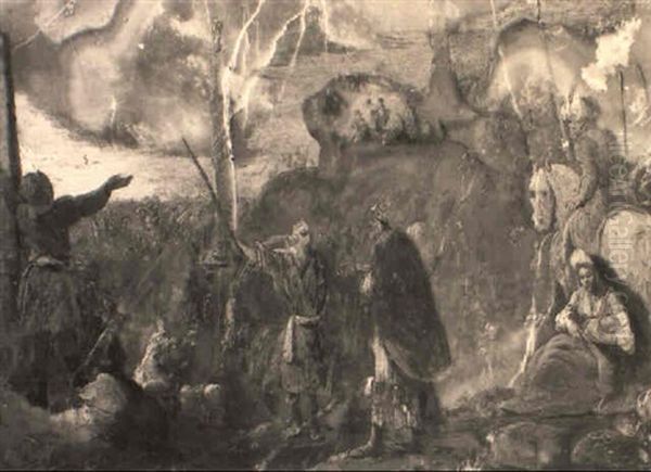 Moses And The Israelites Crossing The Red Sea - view 1