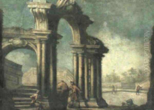 Figures Amongst Ruins - view 1