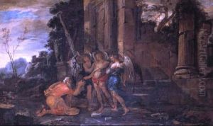 Abramo E I Tre Angeli by Domenico Gargiulo