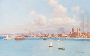 Le Bassin De La Joliette Vu De La Major by Joseph Garibaldi