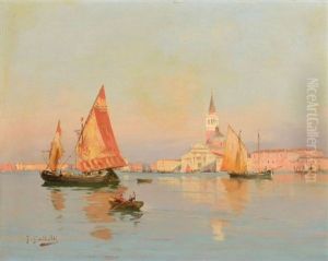 Bateaux Devant Martigues by Joseph Garibaldi