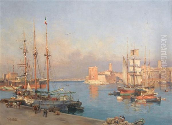 Vue Animee Du Port De Marseille - view 1