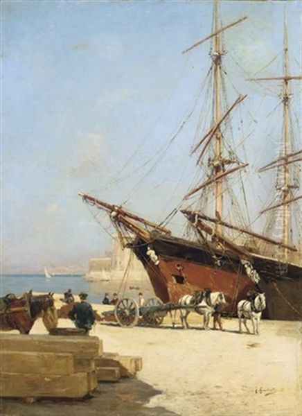 Le Vieux Port De Marseille, Avec Le Fort Saint-jean En Arriere Plan - view 1