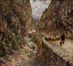 Scorcio Montano- Ritorno Dal Pascolo by Angelo Garino