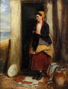 Fishergirl Awaiting The Return Of The Fleet