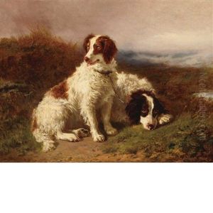 Hunting Dogs At Rest by Henry Garland