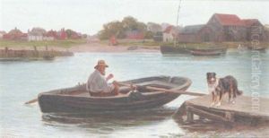 Rowing Boat Off A Jetty