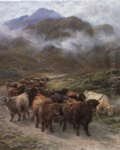 Highland Drove In Glencoe by Henry Garland