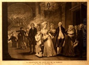 La Separation De Luis Xvi Da Sa Famille by Jean Jacques I Avril