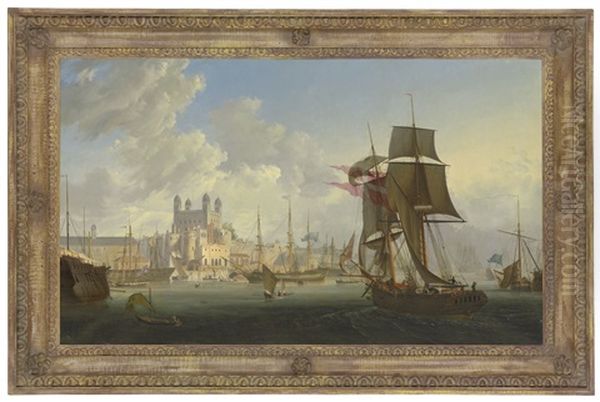 The Tower Of London From The Thames - view 1