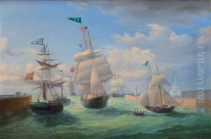 Sortie De Port by Ambroise-Louis Garneray