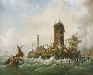 Sturmische Hafenpartie Sturmische Hafenpartie