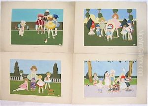 Les Occupationsde Toto Et De Lily Pendant La Guerre (toto And Lily's Work During The War) (4 Works) by Jean Francois Garneray