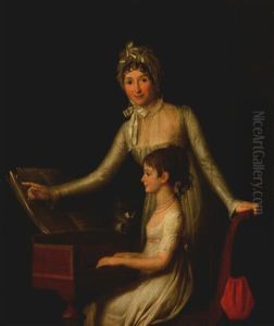 La Lecon De Piano by Jean Francois Garneray