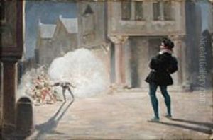 Scene From The Venice Carnival by Jules Arsene Garnier