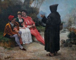 Scene Theatrale, La Conversation Sur Un Banc