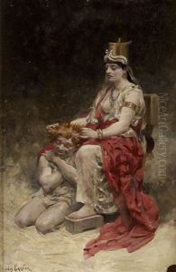 L'espouilleresse by Jules Arsene Garnier
