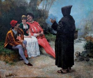 Conversation Champetre by Jules Arsene Garnier