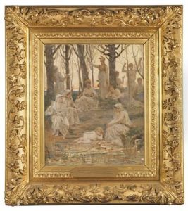 Cupidon Et Les Muses by Jules Arsene Garnier