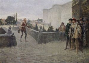 Preparing To Duel by Jules Arsene Garnier