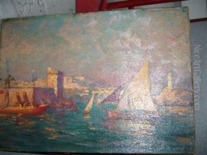 Entree Du Port De Marseille by Elmer Ellsworth Garnsey