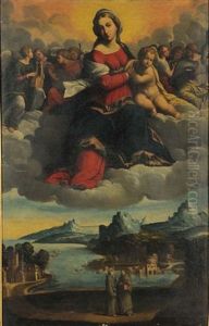 Madonna In Gloria by Benvenuto Tisi da Garofalo
