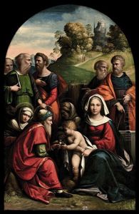 Madonna Col Bambino E Santi by Benvenuto Tisi da Garofalo