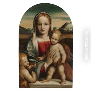 The Madonna And Child With The Infant Saint John The Baptist by Benvenuto Tisi da Garofalo