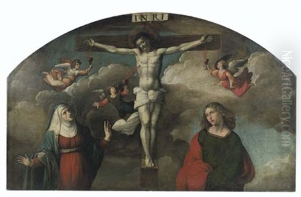 Crocefissione Con La Vergine E San Giovanni Evangelista - view 1