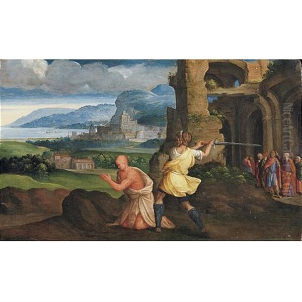 The Beheading Of St. Bartolomew (a Predella Of An Altar Piece) - view 1