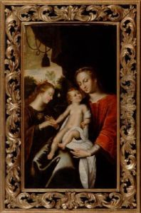 Madonnan Med Barnet Och S:ta Katarina by Benvenuto Tisi da Garofalo