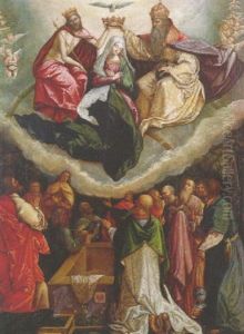The Coronation Of The Virgin by Benvenuto Tisi da Garofalo