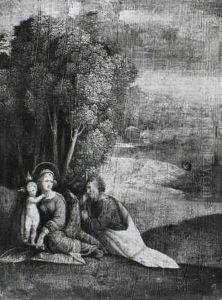 The Rest On The Flight Into Egypt by Benvenuto Tisi da Garofalo