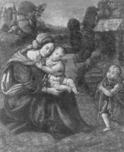 The Infant Saint John Greeting The Holy Family On Their     Return From Egypt by Benvenuto Tisi da Garofalo