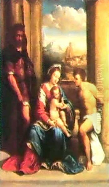 The Virgin And Child With Saints Roch And Sebastian - view 1