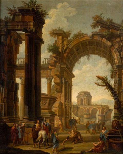 Capricho De Ruinas Con Figuras - view 1
