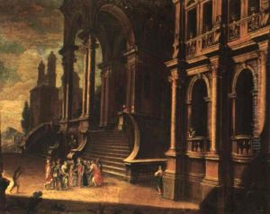 Capriccio With Christ And The Woman Taken In Adultery