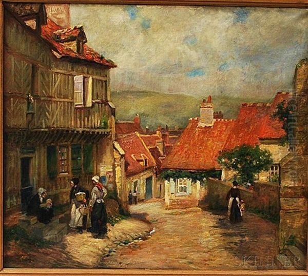 Chateaudun, A French Village Scene - view 1