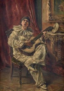 Clown Jouant De La Guitare