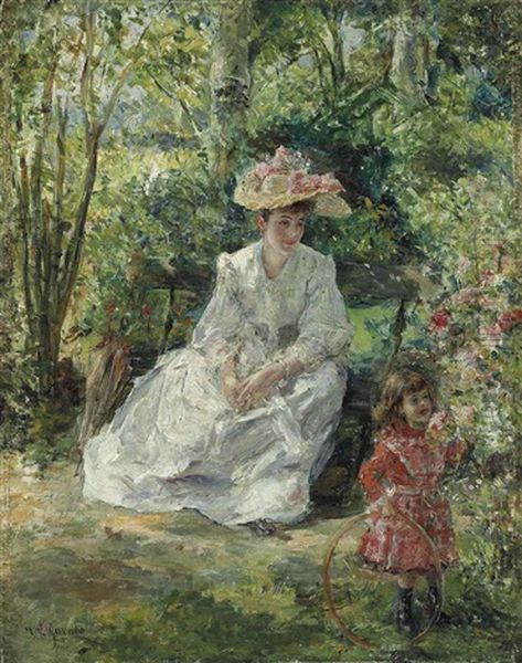 Playing In The Garden - view 1