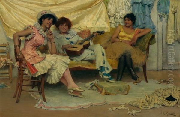 Jeunes Femmes Au Divan - view 1