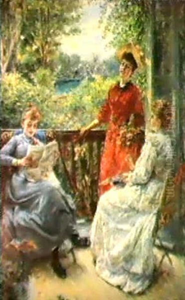 Ladies On The Terrace - view 1