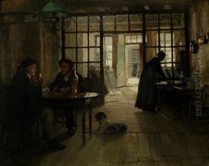 The Interior Of A Rural Inn by Norman Garstin