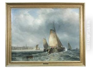 A Sailing Ship In Choppy Seas A Sailing Ship In Choppy Seas