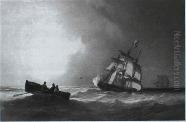 Frigates At Sea - view 1
