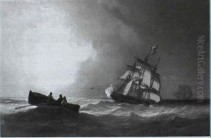 Frigates At Sea by William Garthwaite
