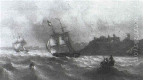 A Scottish Brig Off The Coast - view 1